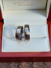 aniko and laszlo titanium wedding rings
