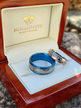 annamaria and laszlo titanium wedding ring