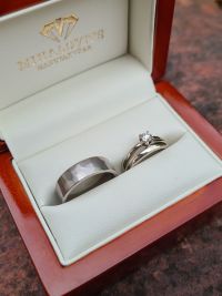 bianka david titanium gold wedding ring