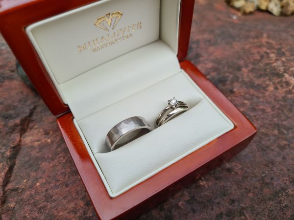 bianka david titanium gold wedding ring