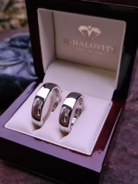 edit and andris steel  wedding rings