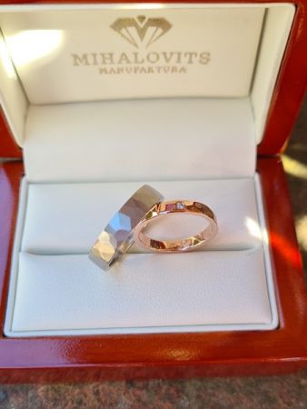 fanni and bence titanium wedding rings