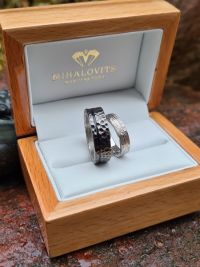 nora es gergos damascus wedding rings