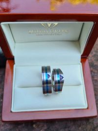 orsolya and tamas titanium weddingrings