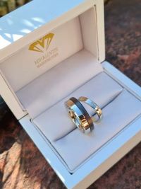 reka benedek whitegold stainless steel weeding rings