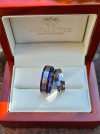 rita and csaba titanium wedding ring