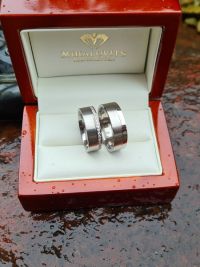 timea and peter titanium wedding ring