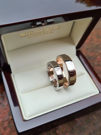 viktoria and tamas steel wedding rings