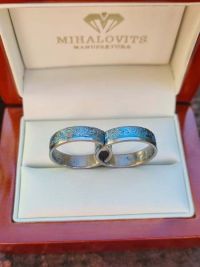 zsofia and attila titaniu weddingrings