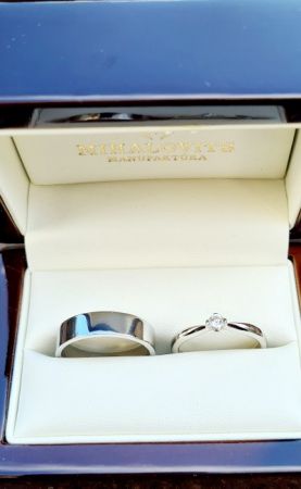 eszter adam gold steel wedding ring 1
