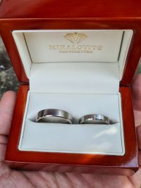 greta daniel titanium wedding ring