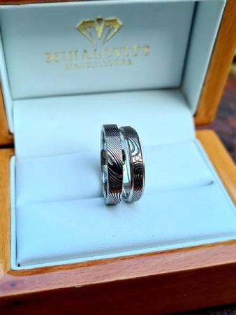 krisztina zoltan damascus weddingring