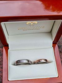 nikol matthias titanium rosegold wedding rings