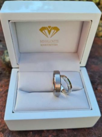 rita bence gold titanium wedding rings