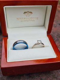 viktoria alex multicolored wedding rings