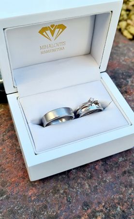 emoke david gold titanium wedding ring