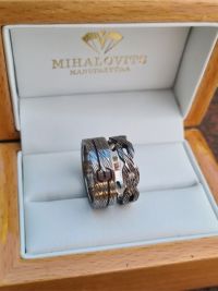 boglarka gabor damascus wedding rings