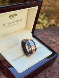 daniella bence gold steel weddingrings