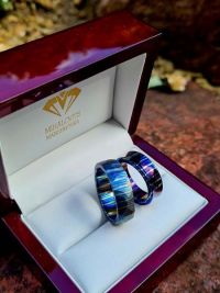eva laszlo timascus wedding rings