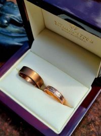 gold stainless steel wedding ring