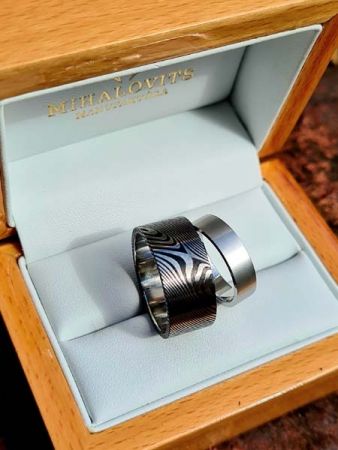 ildiko laszlo damascus wedding rings