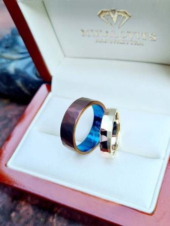 katalin gergely titanium weddingrings