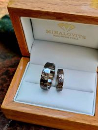 leila marton damascus wedding rings