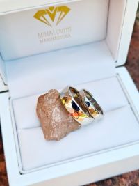 sara gergo whitegold damascus wedding rings