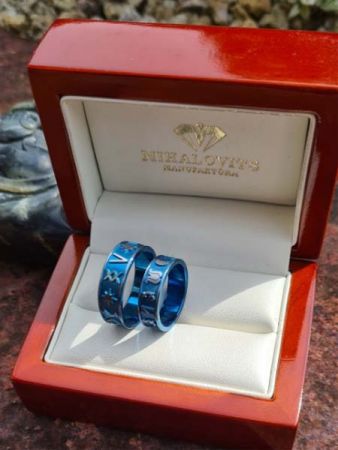 mariann sandor cnc titanium wedding rings