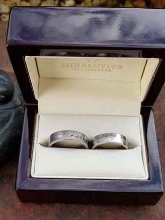 beatrix and gyulas titanium whitegold wedding rings