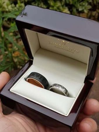 bernadett and zoltans titanium and stainless steel wedding rings