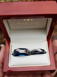 brigitta and tamas titanium wedding rings