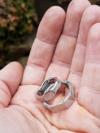 damascus wedding rings