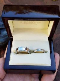 dora and zoltans steell wedding rings