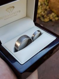 lili and roberts titanium wedding rings