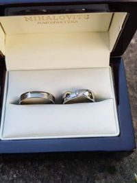 melinda and jozsef stainless steel titanium wedding ring