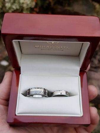 nelli and gabors damascus wedding rings