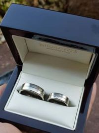 noemi and peters titanium whitegold wedding ring
