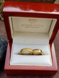 stainless steel titanium wedding rings