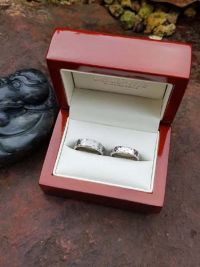 titanilla and tamass st steell wedding rings