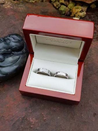 titanilla and tamass st steell wedding rings