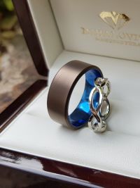 brigitta and csaba titanium whitegold wedding ring