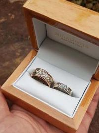 dorottya and patriks multicolred weddingrings