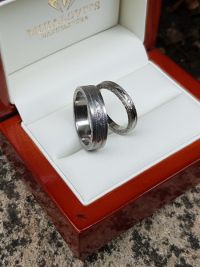 eszter and robert titanium wedding ring