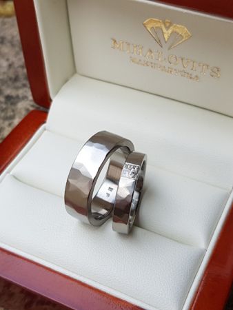 fanny and jordan titanium wedding ring