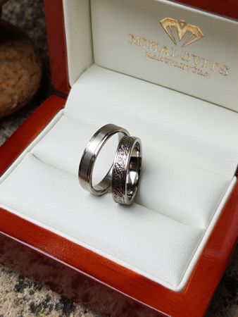 hajni and bence titanium wedding ring