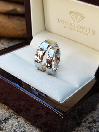 lili and mark stainless steel wedding ring