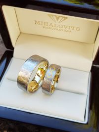 monika and daniels stainless steel gold wedding ring