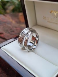 orsolya and balint stainless steel wedding rings