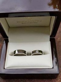 petra and abela platinum weddingrings